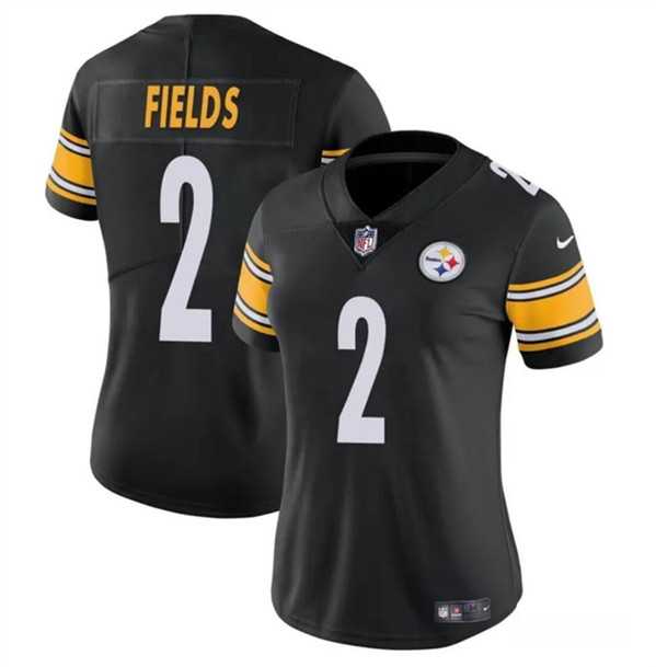 Women's Pittsburgh Steelers #2 Justin Fields Black Vapor Football Stitched Jersey Dzhi,We sell and wholesale Women's Pittsburgh Steelers #2 Justin Fields Black Vapor Football Stitched Jersey Dzhi on line form chian!